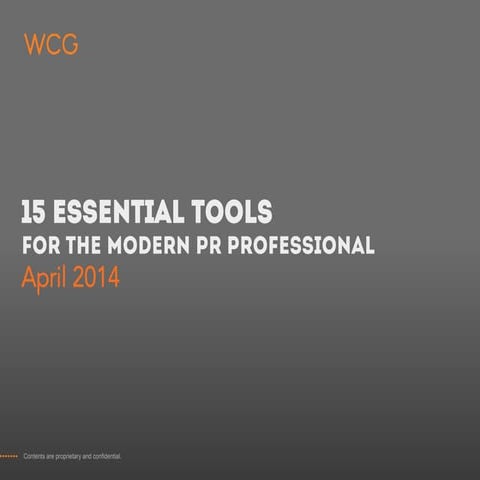 Top 8 Tools Every PR Professional Should Use | DOCX