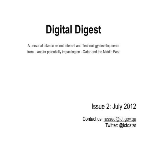 Digital Digest July 2012