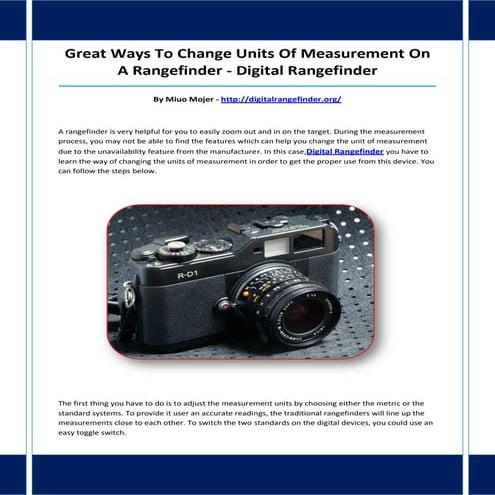 Digital rangefinder