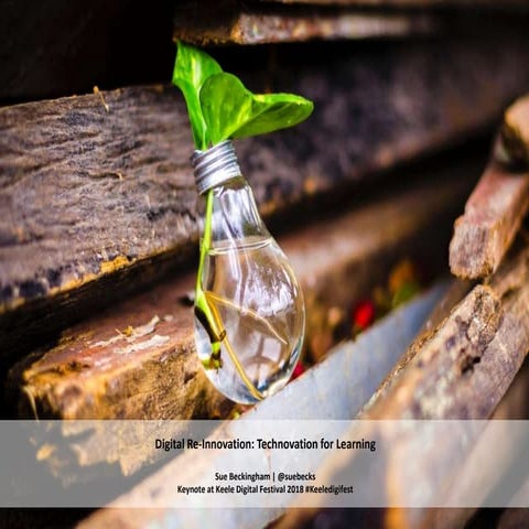 Digital re-innovation - technovation for learning