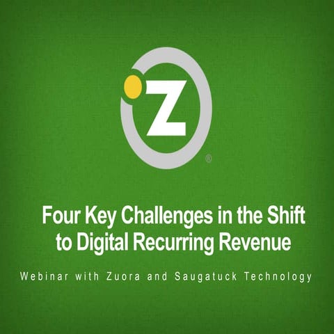 4 Key Challenges in the Shift to Digital Recurring Revenue