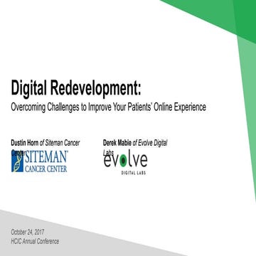 Digital Redevelopment EDL_SitemanCancerCenter