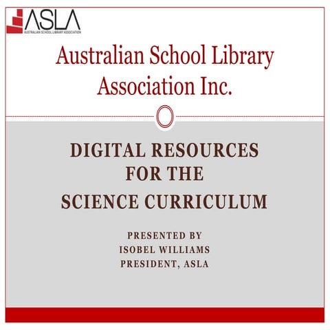Digital Resources for the Science Curriculum