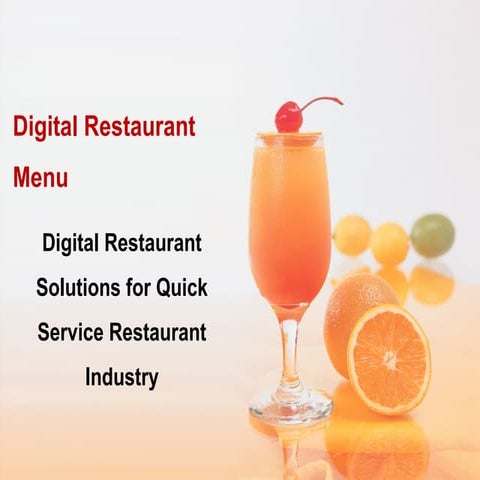 Digital Restaurant Menu