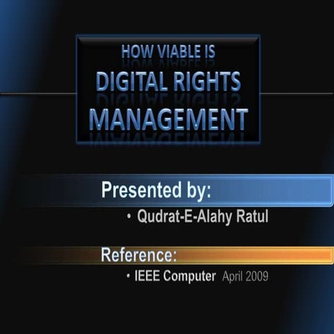 Digital Right Management