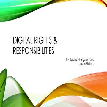 Digital rights & responsibilities | PPTX