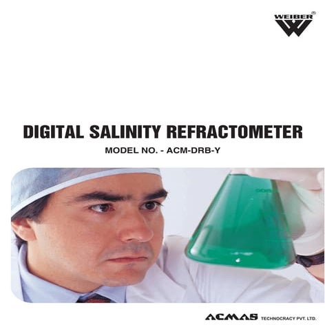Digital Salinity Refractometer by ACMAS Technologies Pvt Ltd.
