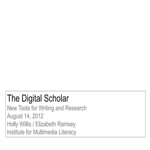 Digital scholar 2