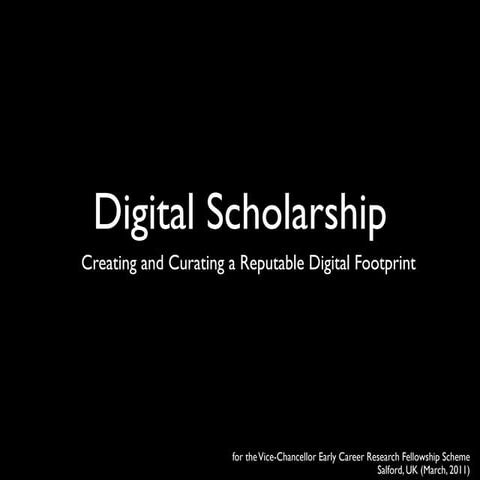 Digital Scholarship