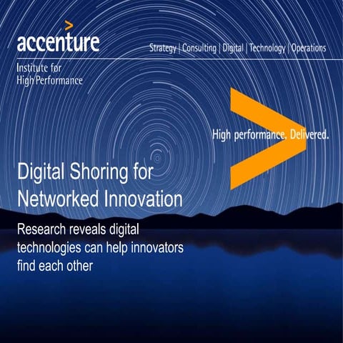 Digital Shoring for Networked Innovation