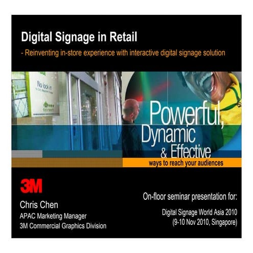 Digital Signage In Retail   Chris Chen
