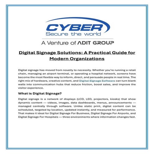 Digital Signage Solutions A Practical Guide for Modern Organizations.pdf