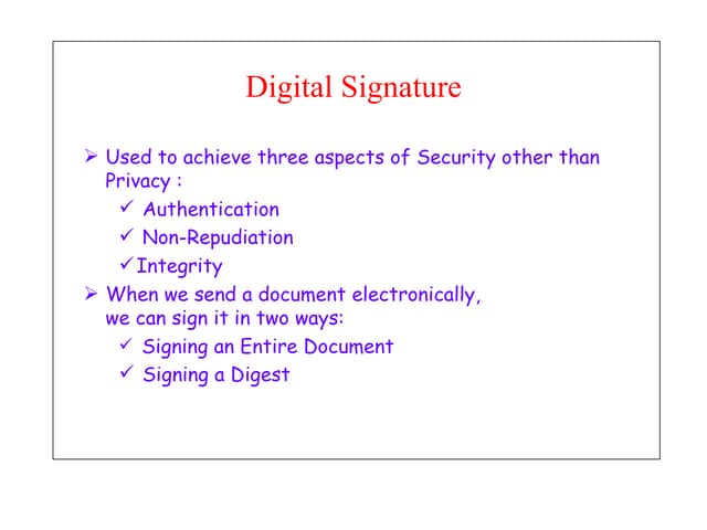 Digital Signature
