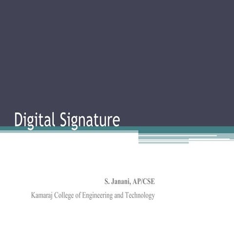 Digital signature
