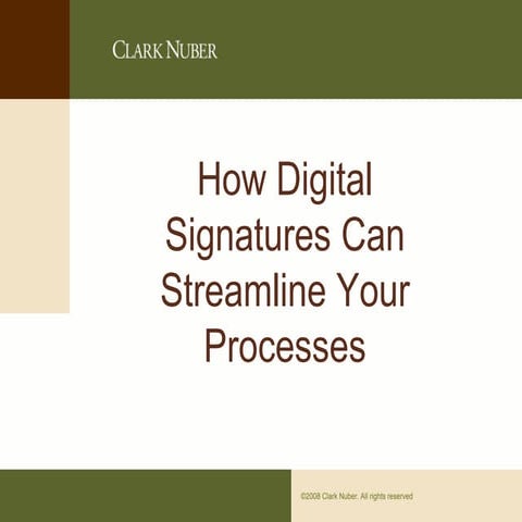 Digital Signatures