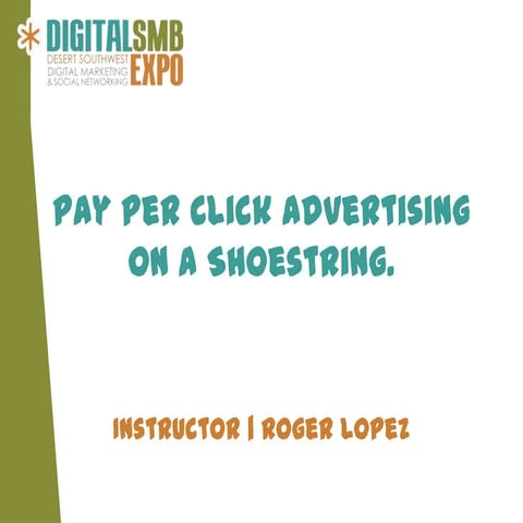 Digital smb ppc shoestring