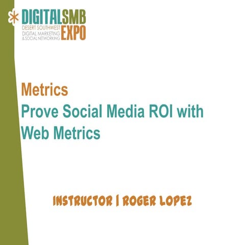 Digital smb social metrics