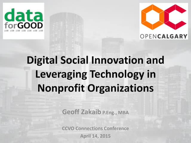 Digital Social Innovation - Data fo...