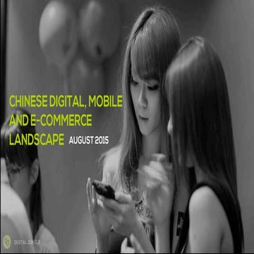 Chinese Internet Landscape - August 2015