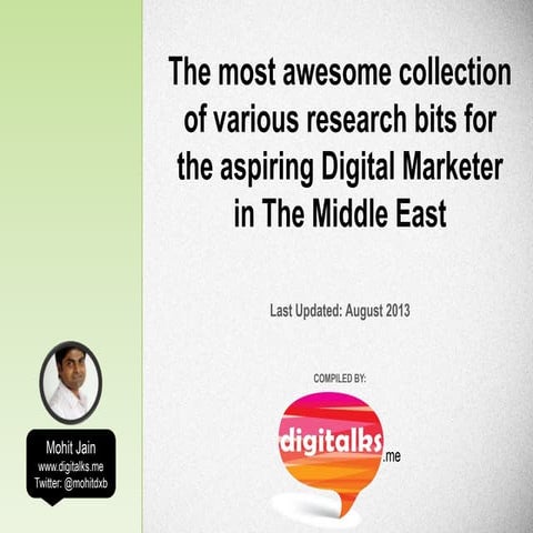 The most awesome collection of various research bits for the aspiring Digital...