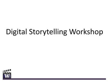 Digital storytelling -  AMA Highered
