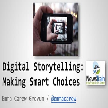 Digital Storytelling - Making Smart Choices - Emma Carew Grovum - Murfreesbor...