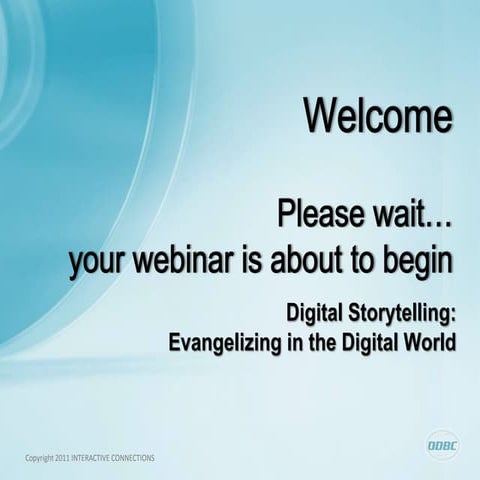 Digital Storytelling: Evangelizing in the Digital World