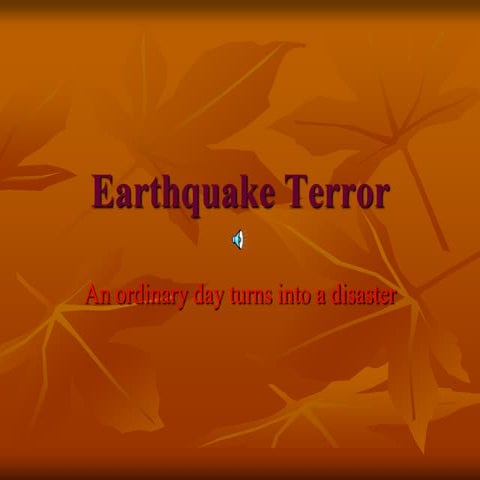 Digital Storytelling Arencibia A.A. Earthquake Terror