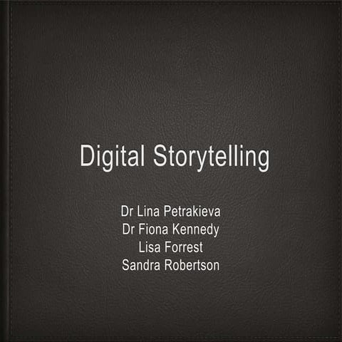 Digital storytelling showcase