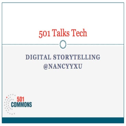 Digital storytelling workshop