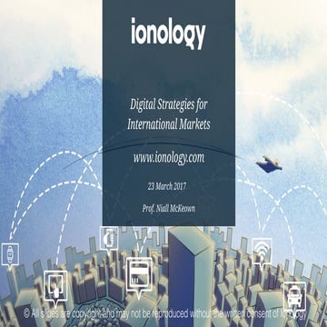 Digital Strategies for International Markets | Niall McKeown | iONOLOGY