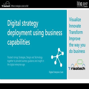 Digital strategy deployment using business capabilities   Denis Gagne