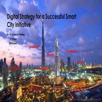 Digital strategy for a successful smart city initiative