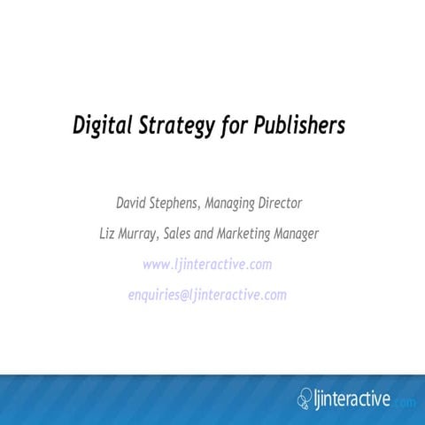 Digital Strategy For Publishers