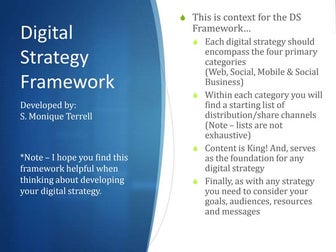 Digital Strategy Framework
