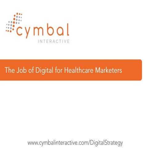 Developing a Digital Strategy for Healthcare Marketing