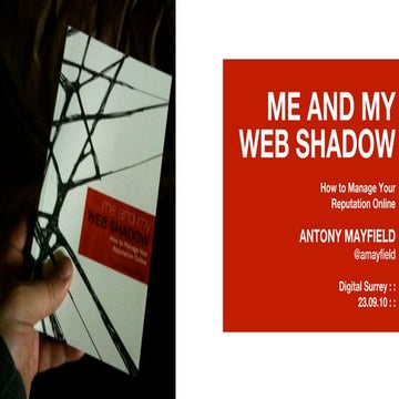 Digital surrey me and my web shadow slide show edition 