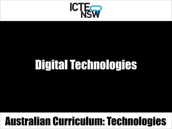 Digital Technologies 2014 (ICTENSW)