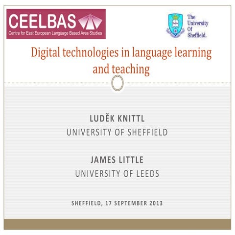 Digital technologies in language learning and teaching