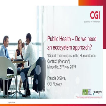 Public Health - An ecosystem approach
