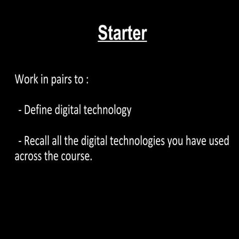 Digital technology | PPTX
