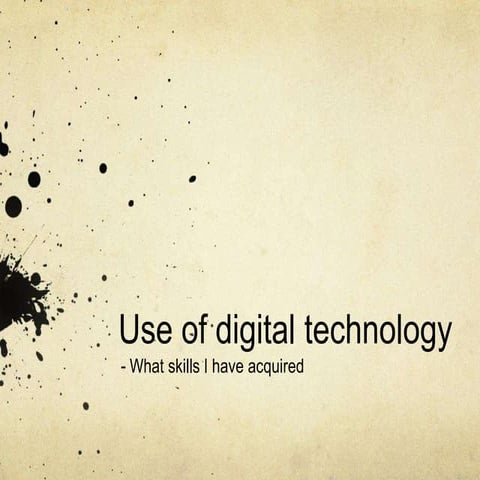 Digital technology
