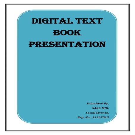 Digital text book by sara