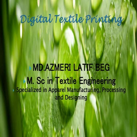 Digital Textile printing 