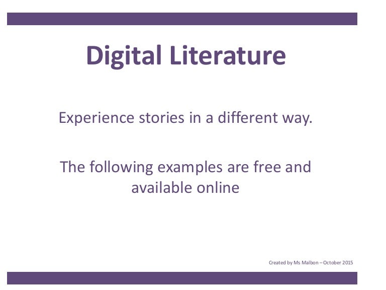 Digital Literature