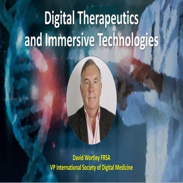 Digital therapeutics and immersive technologies Bournemouth University