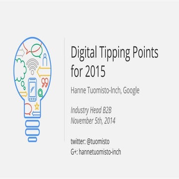 Digital tipping points for 2015