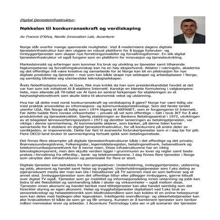 Digital tjenesteinfrastruktur kapital okt 2007