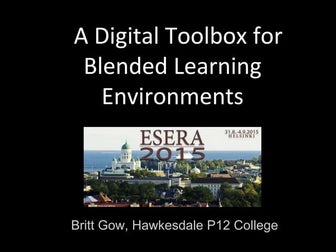Digital toolbox for blended learning environments