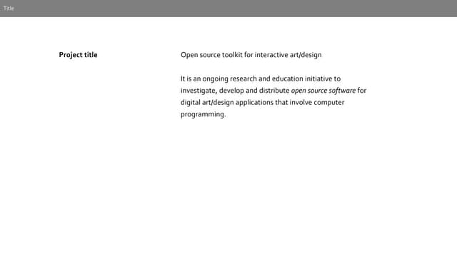 Digital Art ToolKit